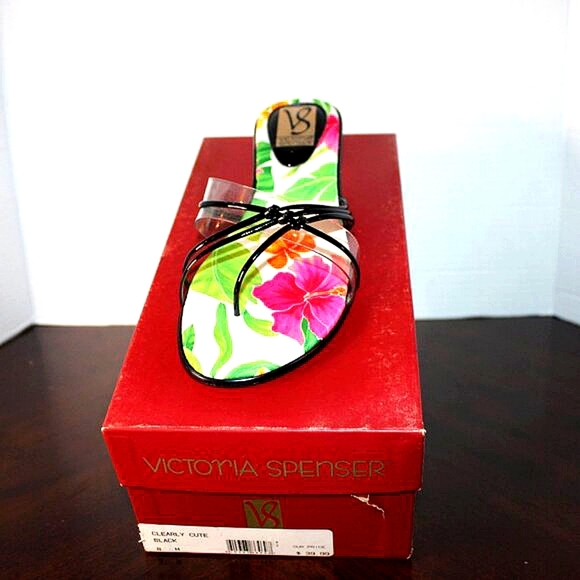 ✨ Victoria Spenser Cleary Cute Sandals | Size 8 | Floral Slide | New in Box - Picture 8 of 12